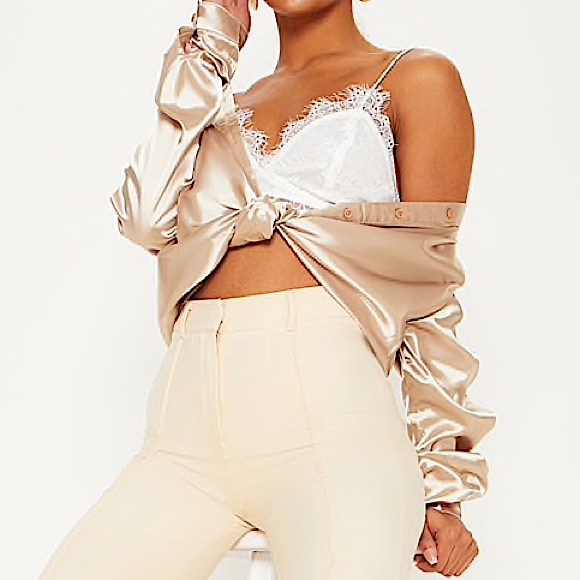 PrettyLittleThing Tops - Pretty Little Thing Amelie Tie back lace Bralette